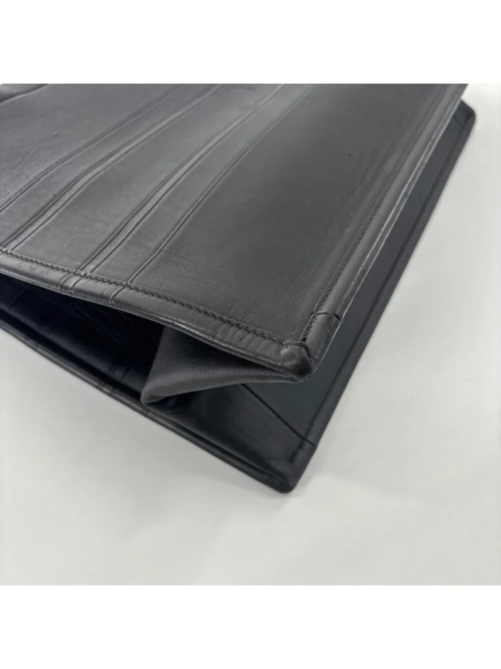 Dior All Leather Book Tote Bag Medium Black